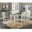 Ensemble de 2 tabourets de bar 24 "bruns et blancs