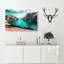 Lake Between The Mountains - Wrapped Canvas-55365651