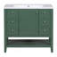 Meuble-lavabo moderne avec lavabo, armoire en bois et trois tiroirs-670112579
