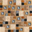 2" x 2" Glass Random Mosaic Wall & Floor Tile