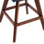 Tabouret de bar et de comptoir pivotant de 26,6 po avec garniture cloutée Logreira-1098008731