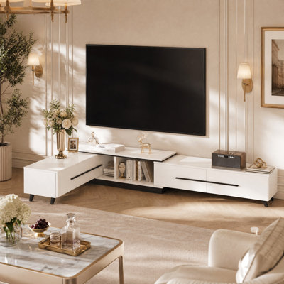 Meuble télé pour téléviseur de 88 po ou moins Delynne
