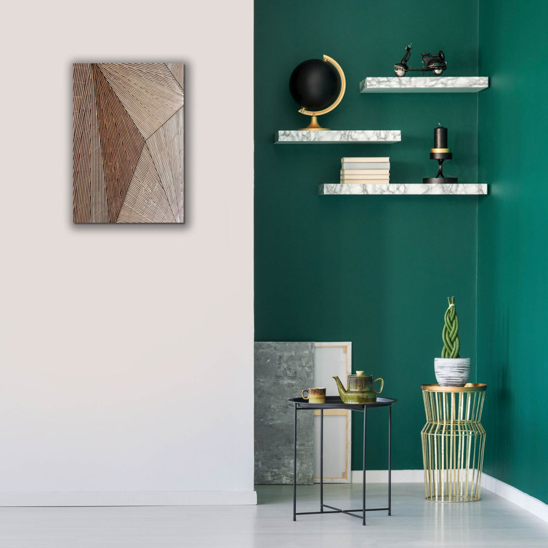 «Wooden Structure» par Design Fabrikken, estampe numérique sur toile, H 26 po x l 18 po x P 0,75 po