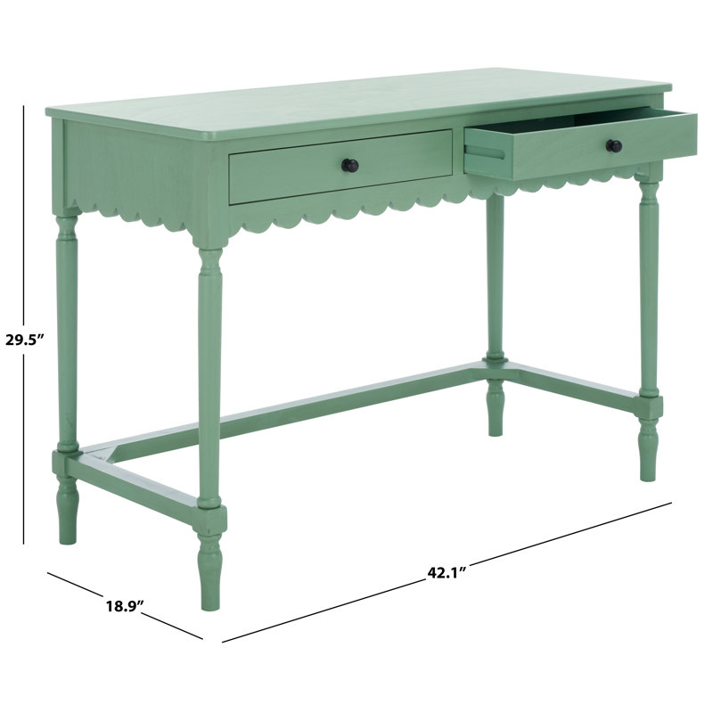 Haven Wood Writing Desk, Sage Green