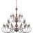 Virat 24-Light Dimmable 3-Tiered Chandelier