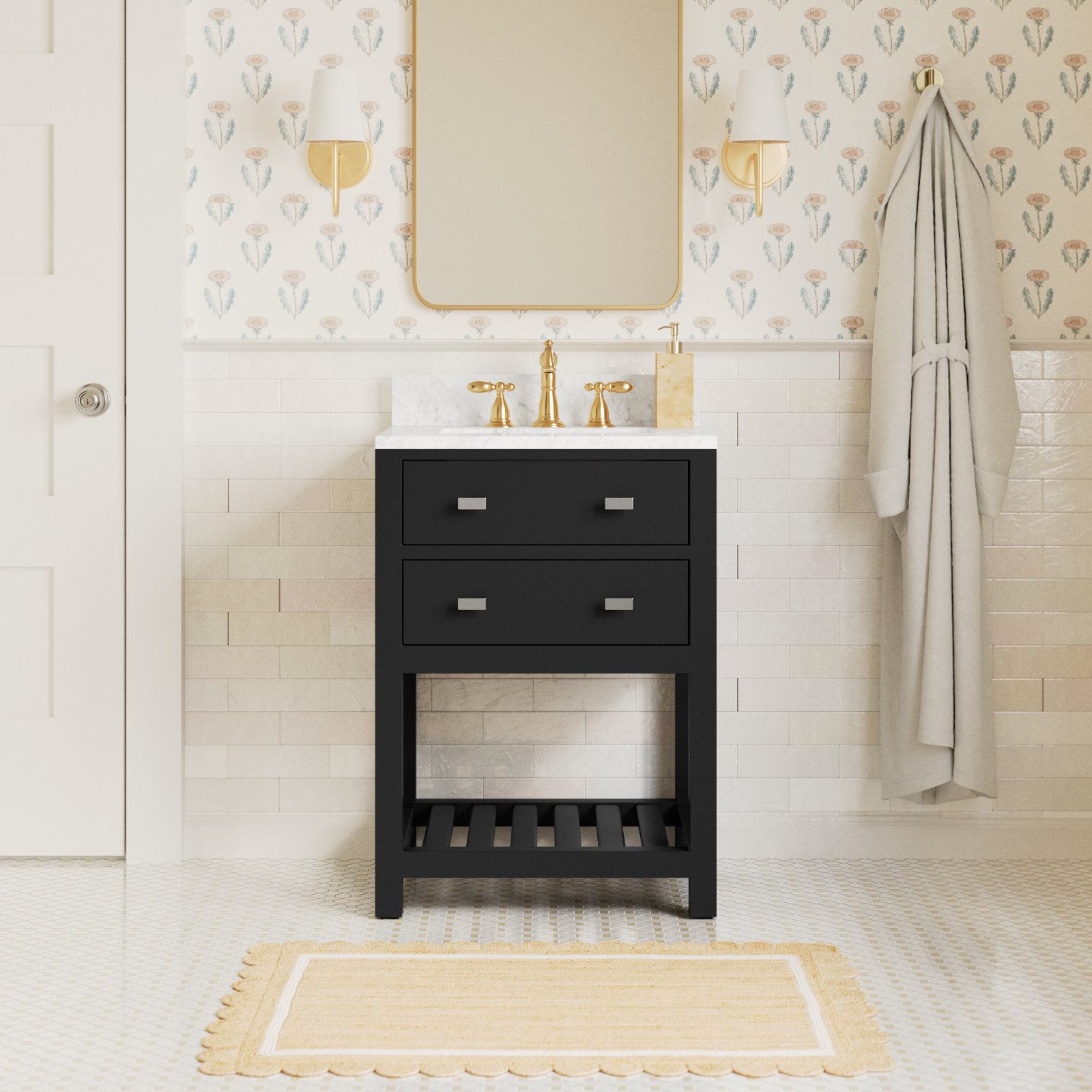 Cronin 24'' Single Bathroom Vanity, Pure White