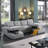 Micia Symmetrical Upholstered Sleeper Sectional Sofa and Chaise-910422906