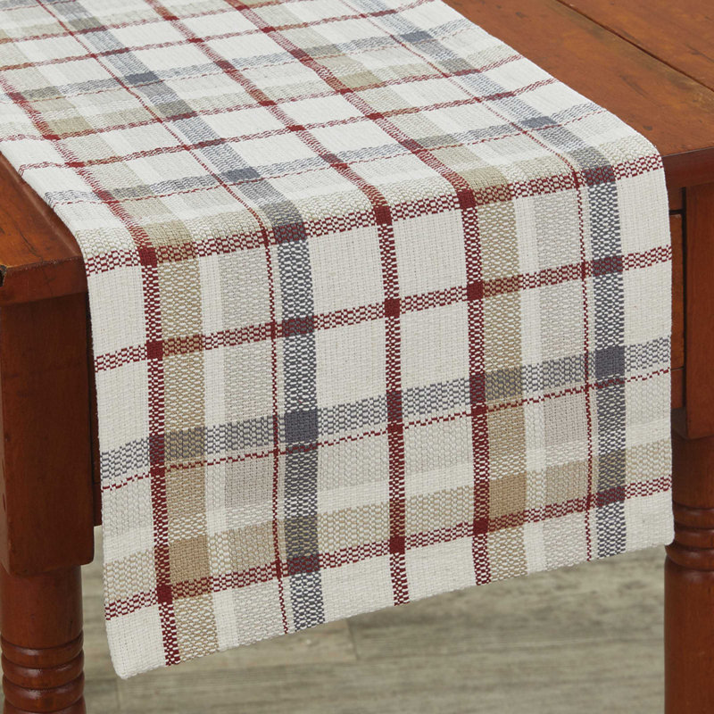Gracie Oaks Glenwood Table Runner - 54''L - Off-White, 36" x 13"
