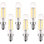 5 ampoules à DEL à intensité variable de 5 watts (équivalent à 60 watts) T6 T6.5, culot candélabre E12 blanc doux