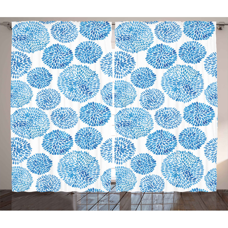 Semi Sheer Curtain Pair, 54" W x 96" L