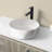 Integrated White Ceramic Basin, Drain NOT Included