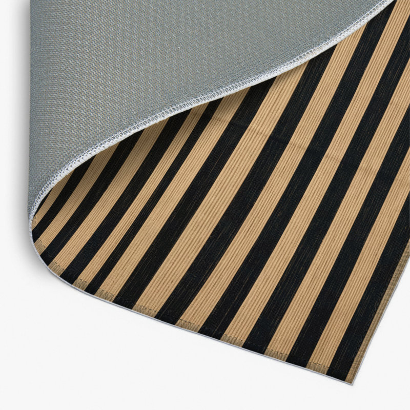 Tapis intérieur / extérieur beige HorizontalStripes, Rectangulaire 2 pi x 3 pi