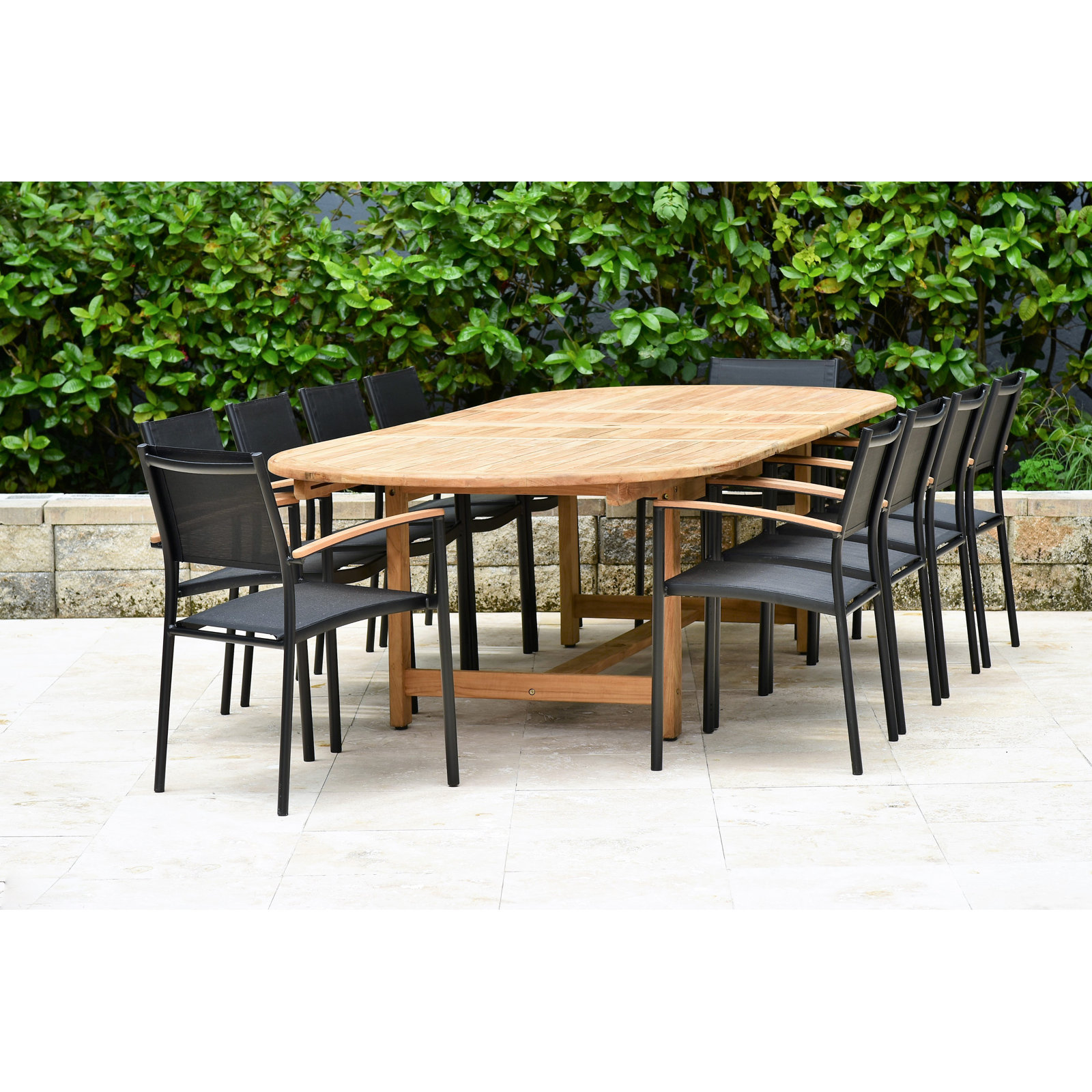 Anautica Oval 10-Person Outdoor Dining Set