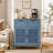 Wooden Storage Cabinet With Carved Doors-1836803721