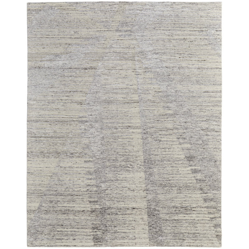 Brighton Modern Abstract, Ivory/Taupe/Silver, Swatch, Runner 2'6" x 10', Taupe/Ivory