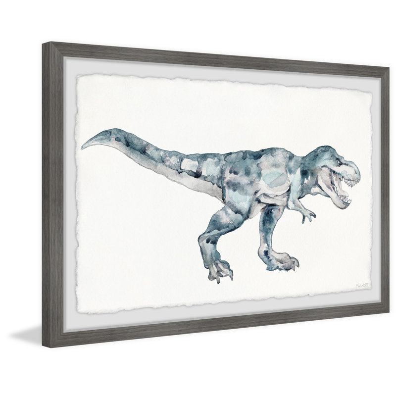 «Bickley Dino Terror», reproduction encadrée, H 16 po x l 24 po x 1,5 po