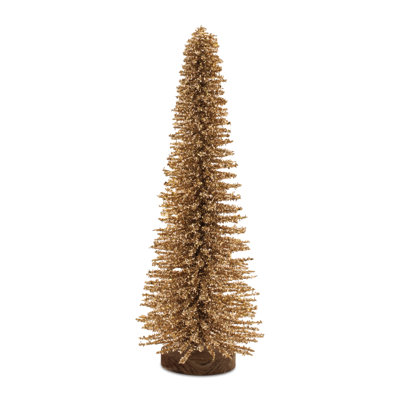 Glitter Iron Christmas Tree 17.5"H