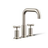 Purist Deck-Mount Bath Faucet Trim for High-Flow Valve with Cross Handles