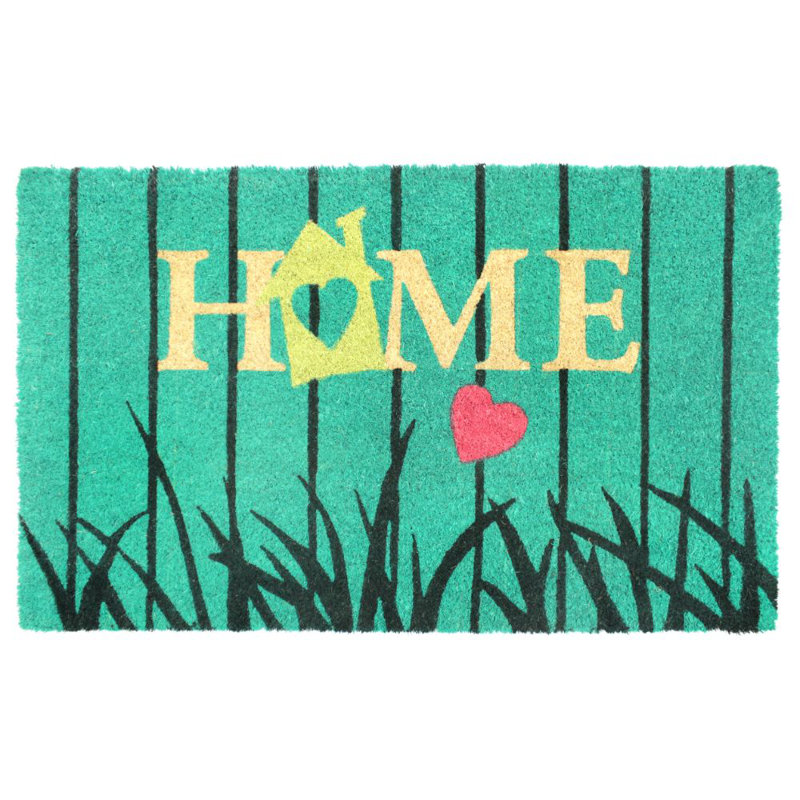 Maison d’oiseau touffeté à la machine coco 30 po x 18 po tapis de porte extérieur antidérapant Sipos