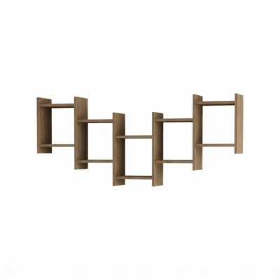 Dillow 10 Piece Floating Shelf Modern Wall-Mounted Storage and Display