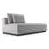 Spruce End Unit Right In Gris Fabric