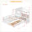 Twin Size House Bed With Sofa, Kids Platform Bed With Two Drawers And Storage Shelf-1963873429