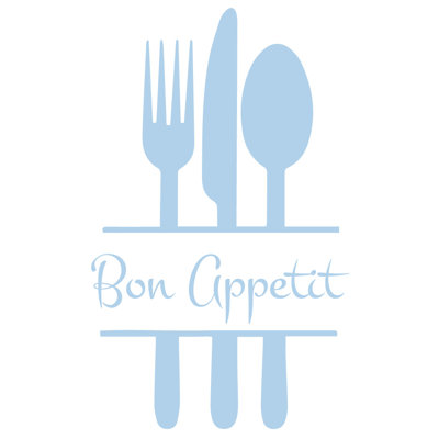 Décalcomanie murale de cuisine bon appetit