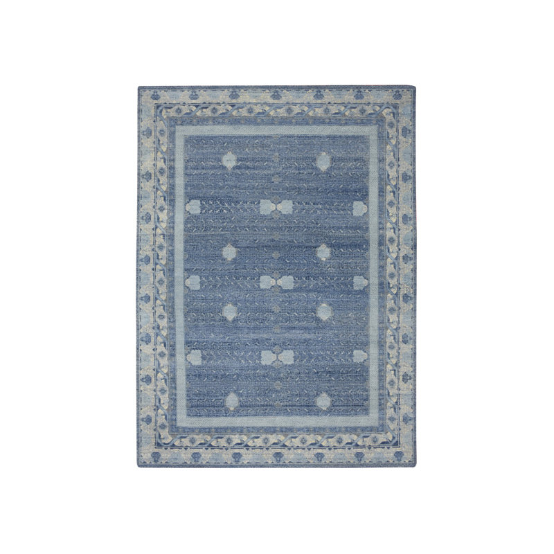 Tapis noué à la main en laine épaisse et moelleuse 9 pi x 12 pi 5 po 11B0482D2CD94B3189FD3F4960355895