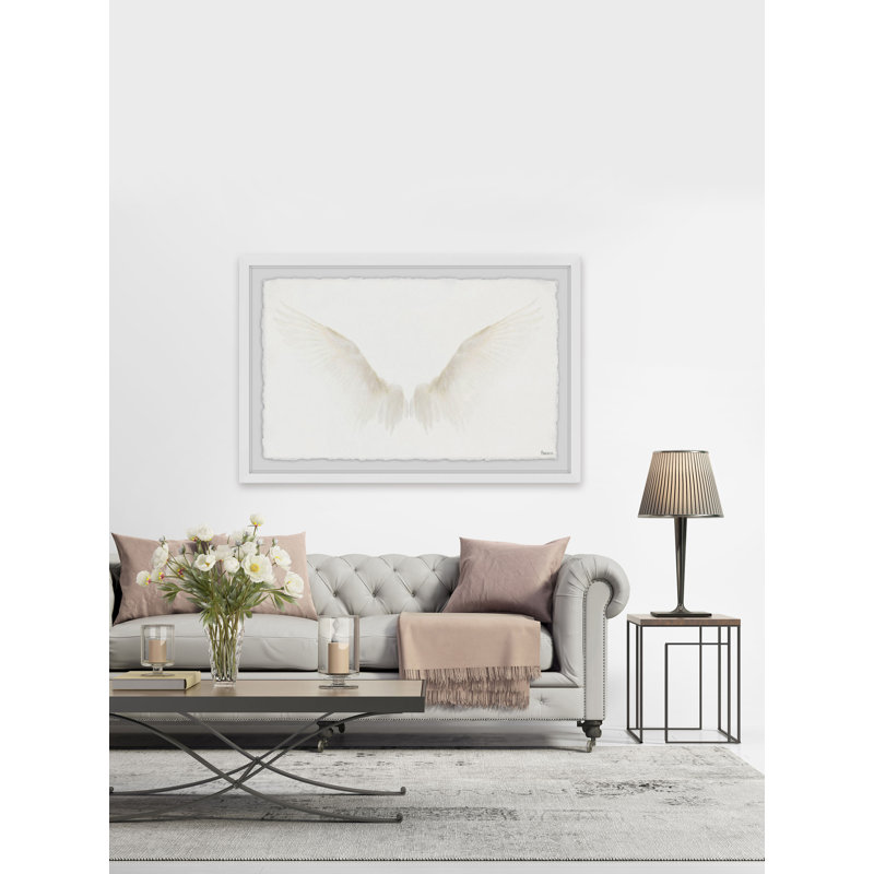 White Wings by Parvez Taj - Single Picture Frame Painting, 61 cm H x 91 cm W x 4 cm D