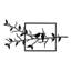 Oiseaux chanteurs sur une branche, décoration murale abstraite moderne, décoration murale suspendue-124838292-124838293
