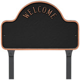 Welcome 3-Line Lawn Address Sign