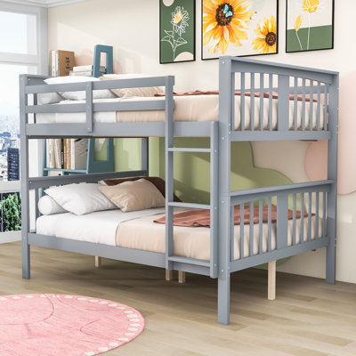 Full Over Full Wood Bunk Bed by Harriet Bee