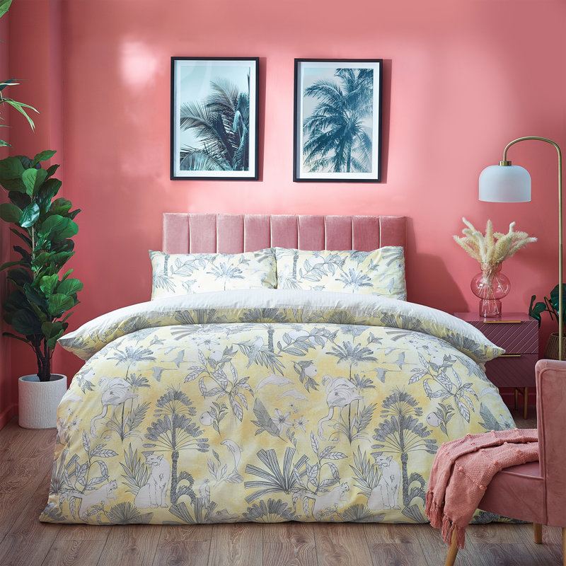 Cotton Blend No Pattern Duvet Cover Set with Pillowcases Included, Single - 1 Standard Pillowcase