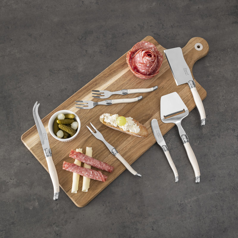 Ensemble de 14 pièces de charcuterie avec plateau de service en bois French Home