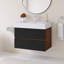 Meuble-lavabo mural 30 po avec lavabo à surface solide blanc-1460534627