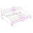 Upholstered Full Wood Daybed with Button Tufting and Center Legs-300789140