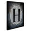 «Lettre H», art textuel sur toile tendue-21938900