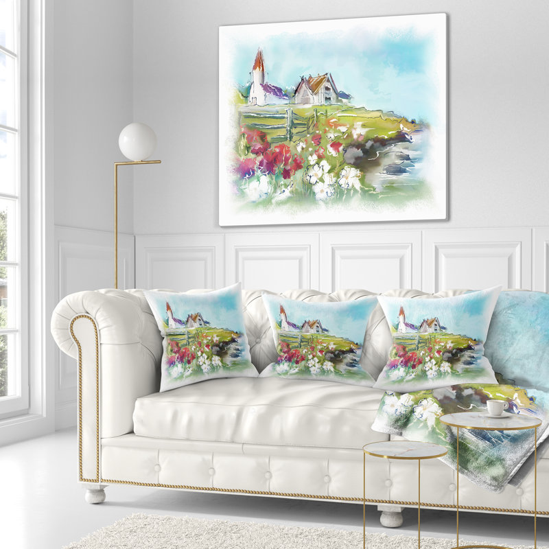 Coussin Prairie, 18 po x 18 po, Coussin décoratif