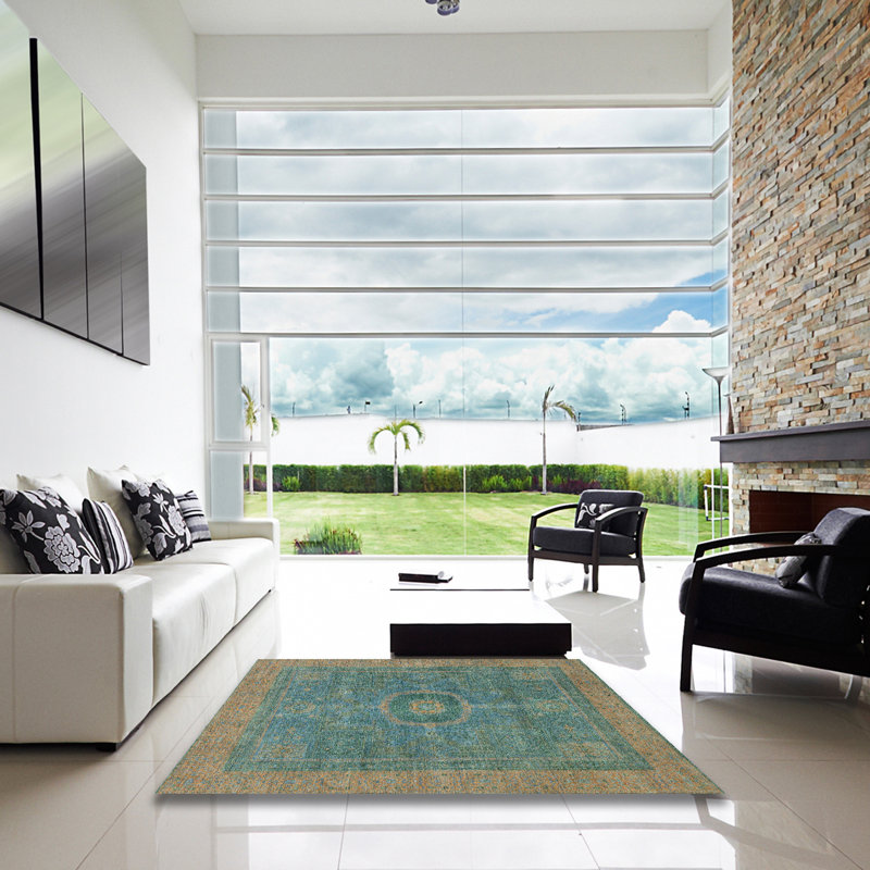 Abstract Indoor Rug, Square 8'