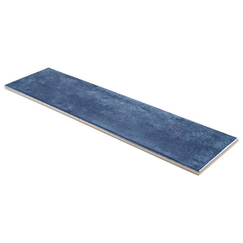 Aquarella 3.98 in. x 15.94 in. Glossy Ceramic Tile, Denim Blue
