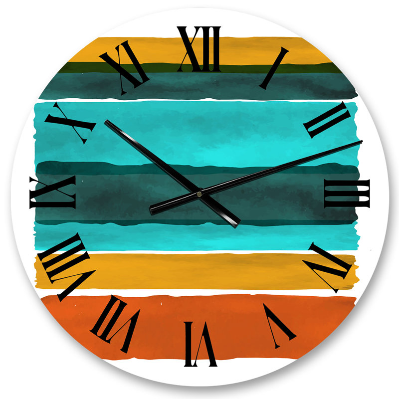 Horloge murale abstraite, Moyen