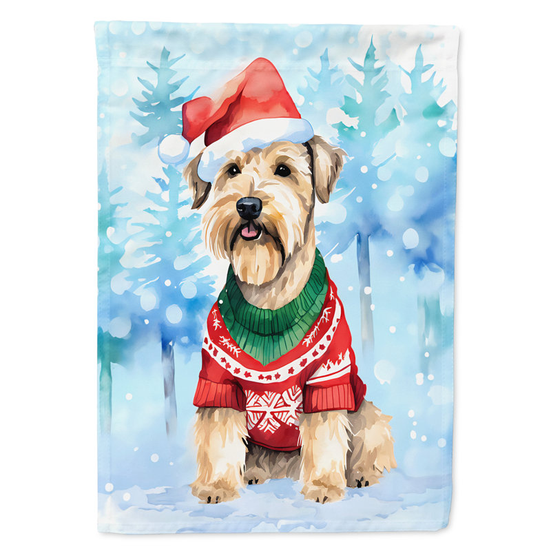Double Sided Polyester Christmas, 15.5" H x 11.25" W