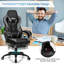 Fauteuil de jeu réglable avec repose-pieds pour bureau personnel, gris-639114869-639114870