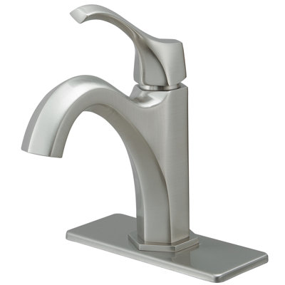 Single-Hole Single-handle Bathroom Faucet with Drain Assembly