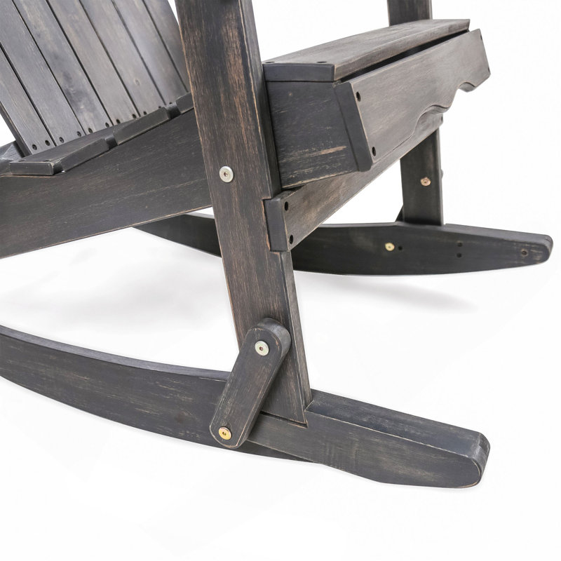 Chaise berçante Malibu Adirondack, Gris foncé