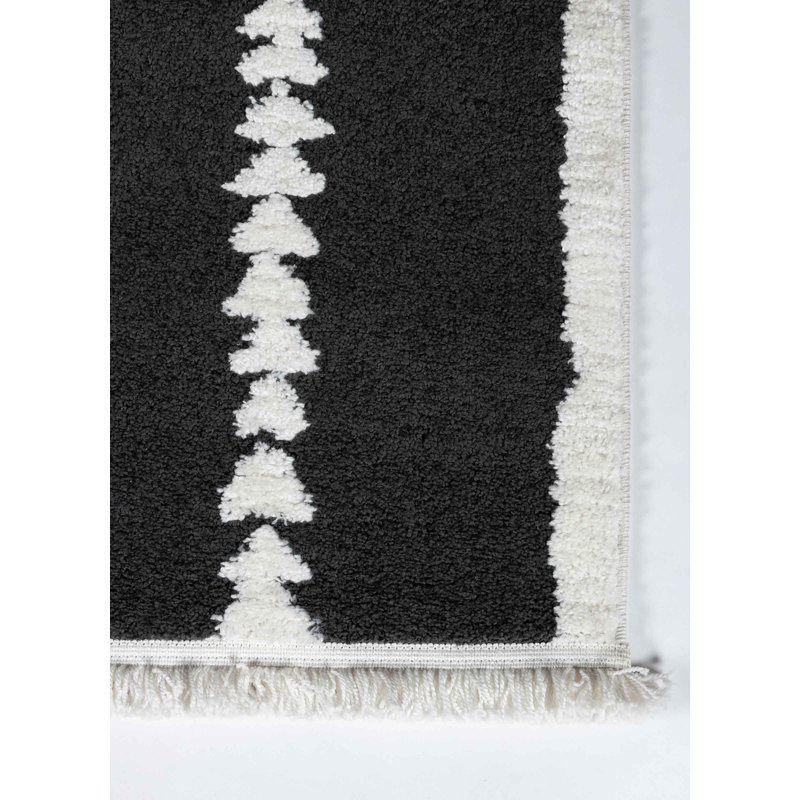 Tapis noir Manvil, Rectangle 9 pi 10 po x 12 pi 10 po