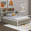 Lit plateforme avec 4 tiroirs, prises et ports USB Wido-1018859902-1018859841