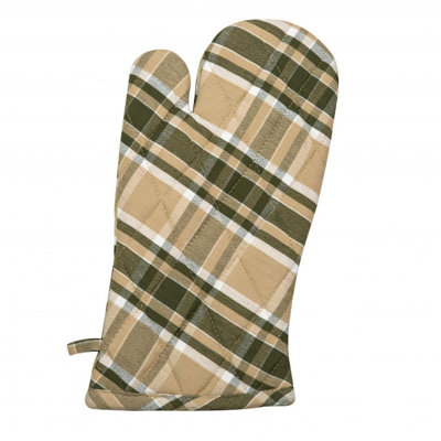 Gracie Oaks Kashauna Plaid Cotton Oven Mitt Set