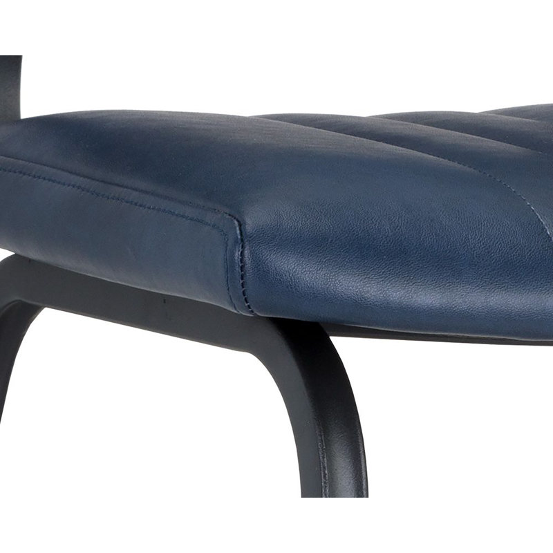 Berkley Upholstered Dining Chair, Navy Blue
