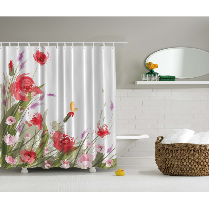 Rideau de douche simple Meadow